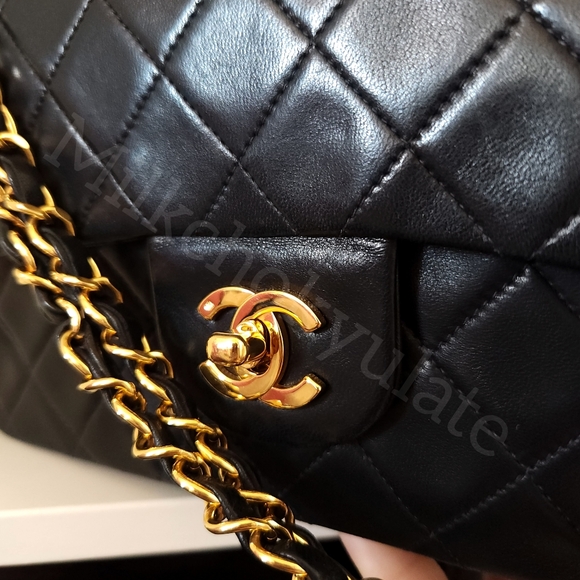 [SOLD] Chanel Vintage Timeless Classic Double Flap Small Shoulder Bag 24K GHW - Picture 4 of 17